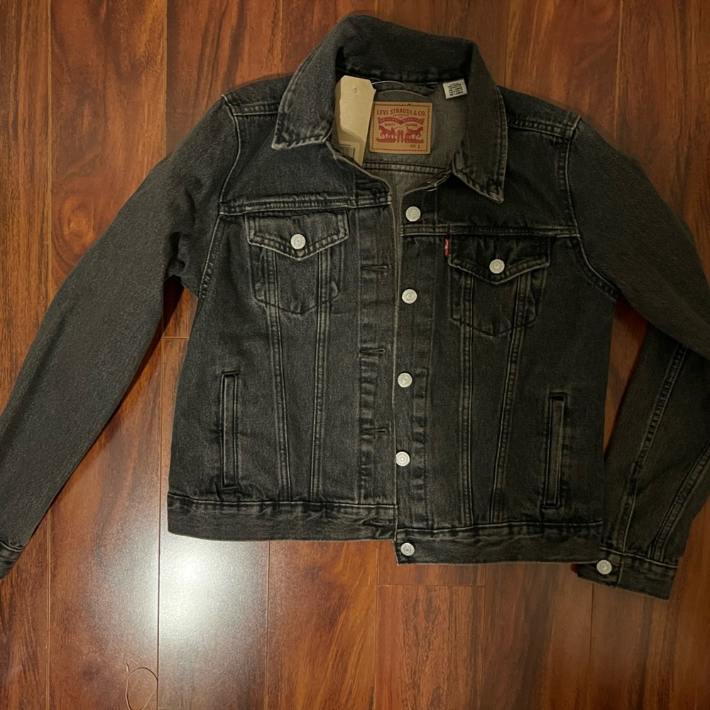Levis black denim jacket